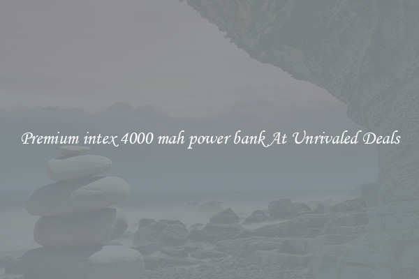 Premium intex 4000 mah power bank At Unrivaled Deals