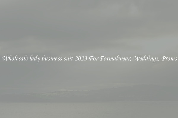Wholesale lady business suit 2023 For Formalwear, Weddings, Proms
