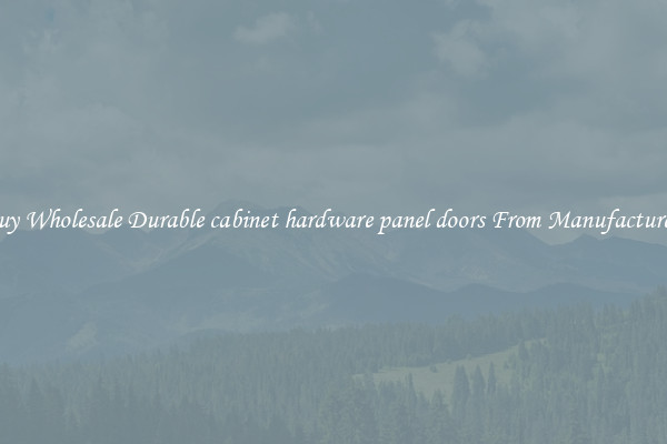 Buy Wholesale Durable cabinet hardware panel doors From Manufacturers