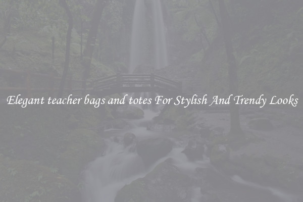 Elegant teacher bags and totes For Stylish And Trendy Looks