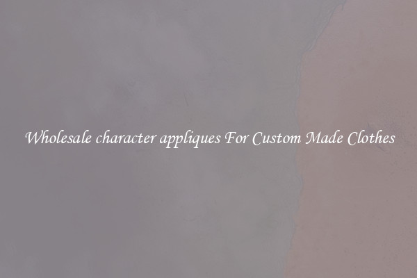 Wholesale character appliques For Custom Made Clothes