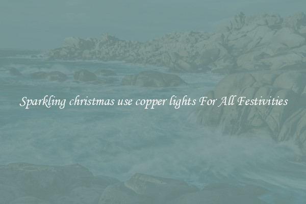 Sparkling christmas use copper lights For All Festivities