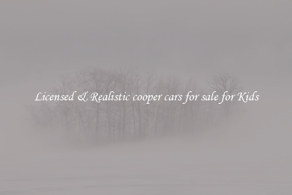 Licensed & Realistic cooper cars for sale for Kids