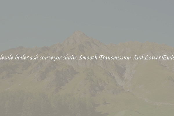 Wholesale boiler ash conveyor chain: Smooth Transmission And Lower Emissions