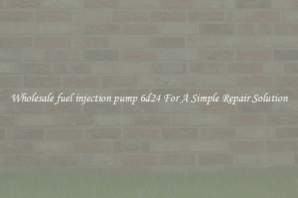 Wholesale fuel injection pump 6d24 For A Simple Repair Solution