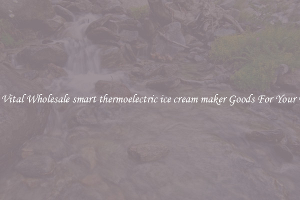 Buy Vital Wholesale smart thermoelectric ice cream maker Goods For Your Firm