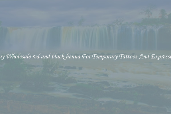 Buy Wholesale red and black henna For Temporary Tattoos And Expression