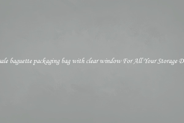 Wholesale baguette packaging bag with clear window For All Your Storage Demands
